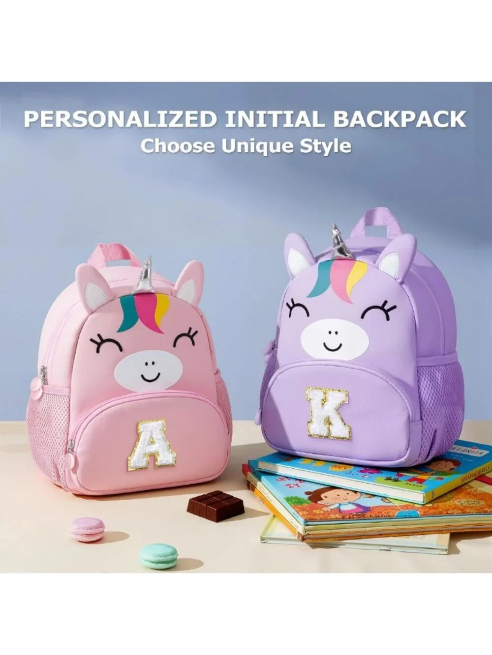 Personalized Unicorn Backpack for Toddler Girls | Birthday Gift for Ages 2-5